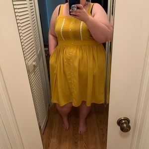 ModCloth yellow daisy dress 2X